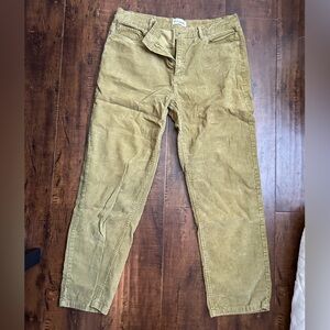 surf locos brand green corduroy pants size 28